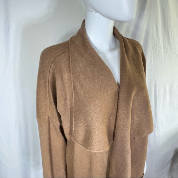 Magaschoni Women’s Waterfall Open Front Duster Length Cardigan - Picture 2 of 7